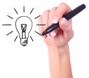 hand malt lampe an scheibe