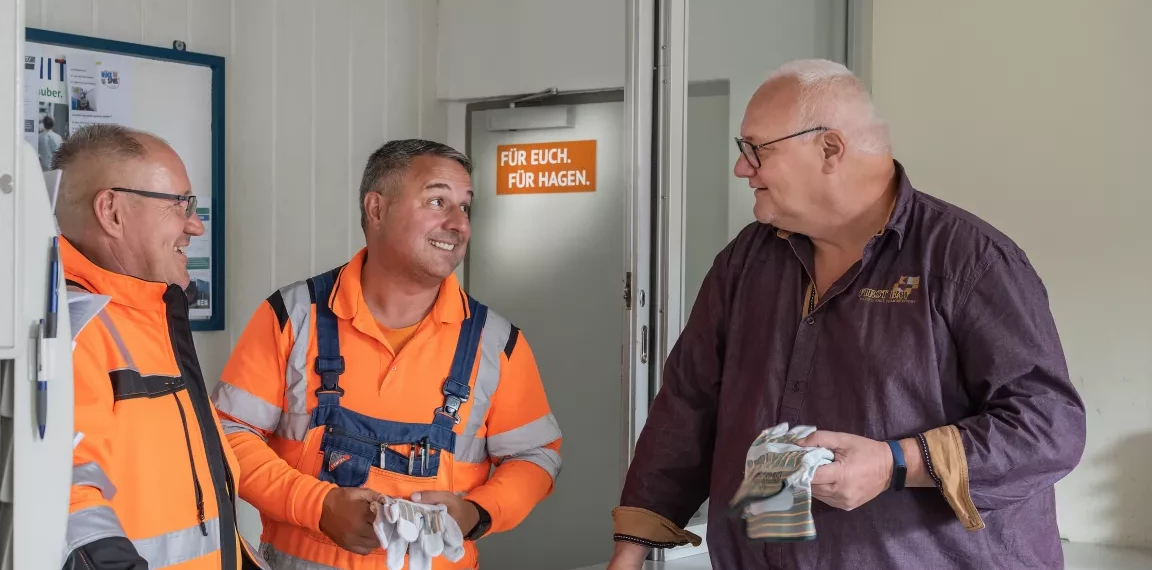 Mitarbeiter des Hagener Entsorgungsbetriebes