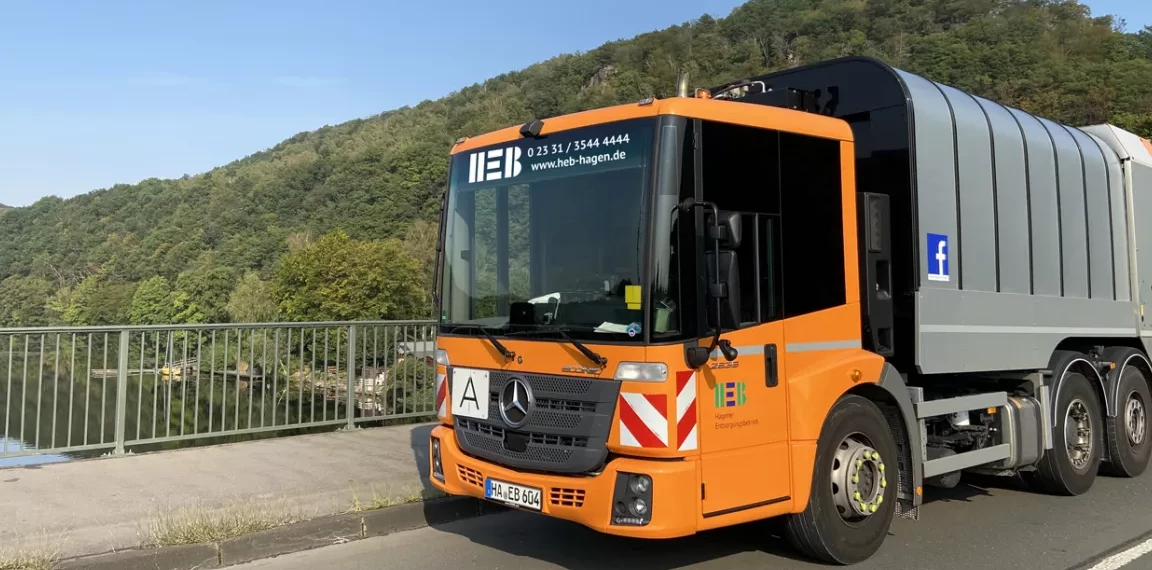 Abfallsammelfahrzeug des Hagener Entsorgungsbetriebes