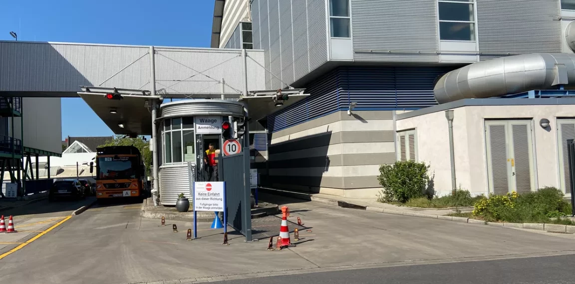Eingangsbereich der Müllverbrennungsanlage Hagen